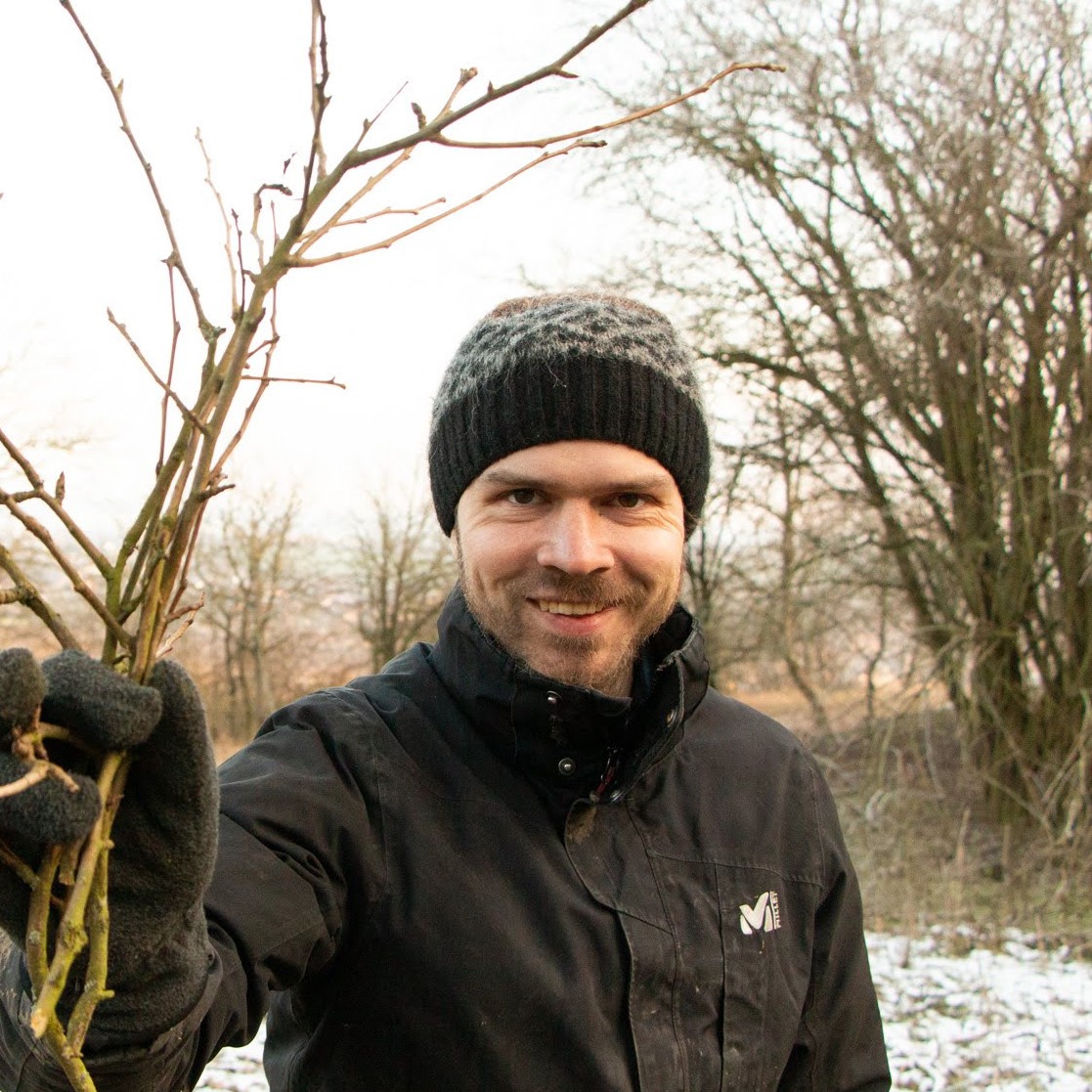 Jan in an orchard
